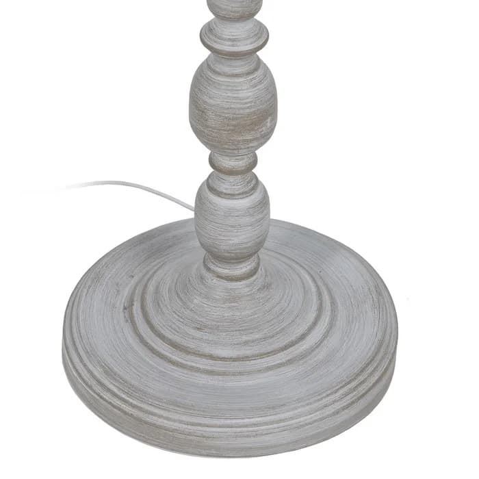 Lámpara suelo beige metal/tejido 38x38x155 cm - Imagen 6