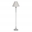 Lámpara suelo blanco rozado metal/tejido 38x38x155 cm - Imagen 1
