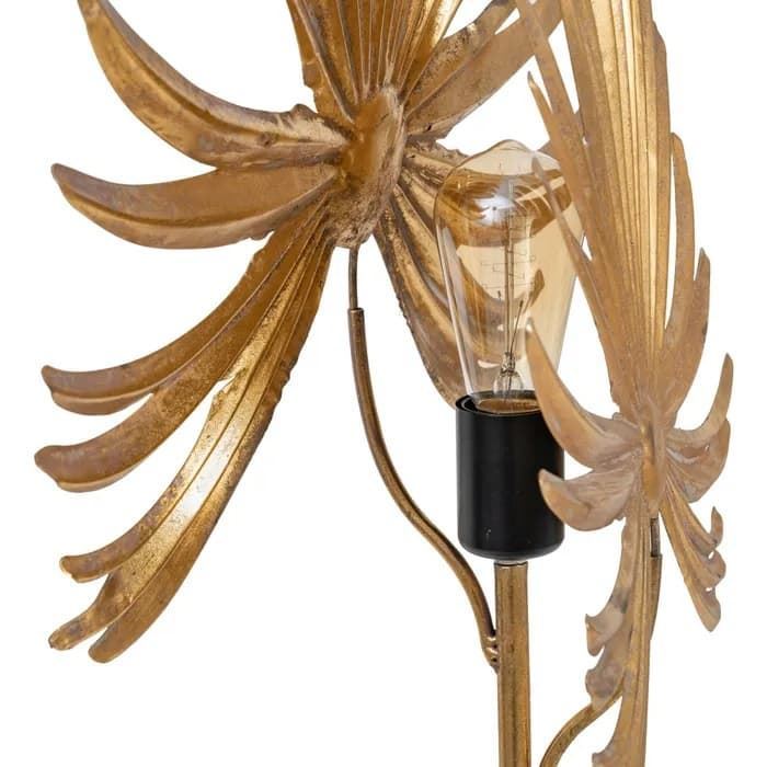 Lámpara suelo hojas oro metal 48.50x23.50x172 cm - Imagen 4