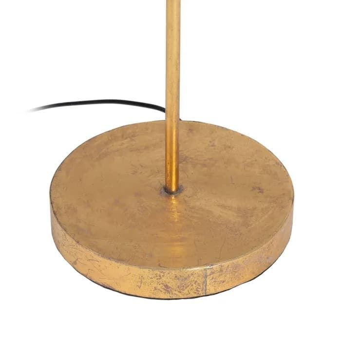 Lámpara suelo hojas oro metal 48.50x23.50x172 cm - Imagen 5