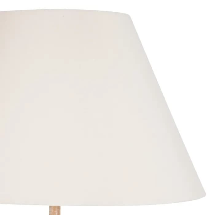 Lámpara suelo natural madera/tejido 50x50x157 cm - Imagen 2