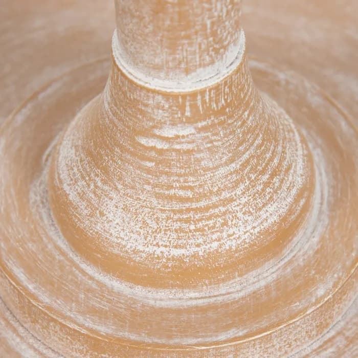 Lámpara suelo natural madera/tejido 50x50x157 cm - Imagen 5