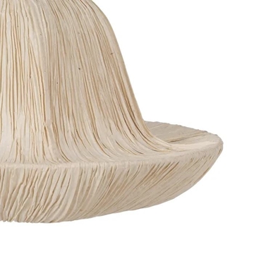 Lámpara techo beige papel-metal 55,50 x 55,50 x 30 cm - Imagen 2