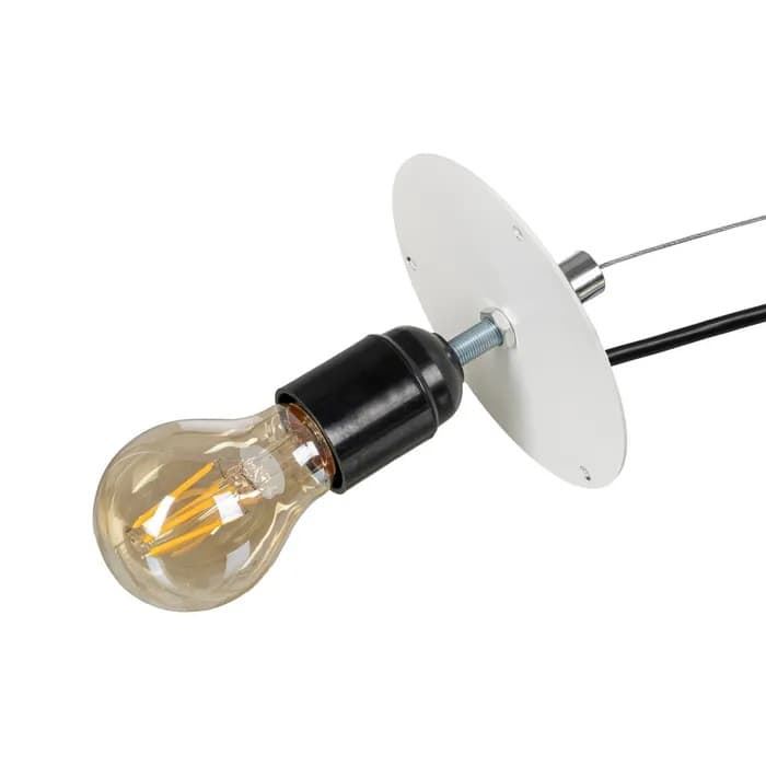 Lámpara techo beige papel-metal 55,50 x 55,50 x 30 cm - Imagen 5