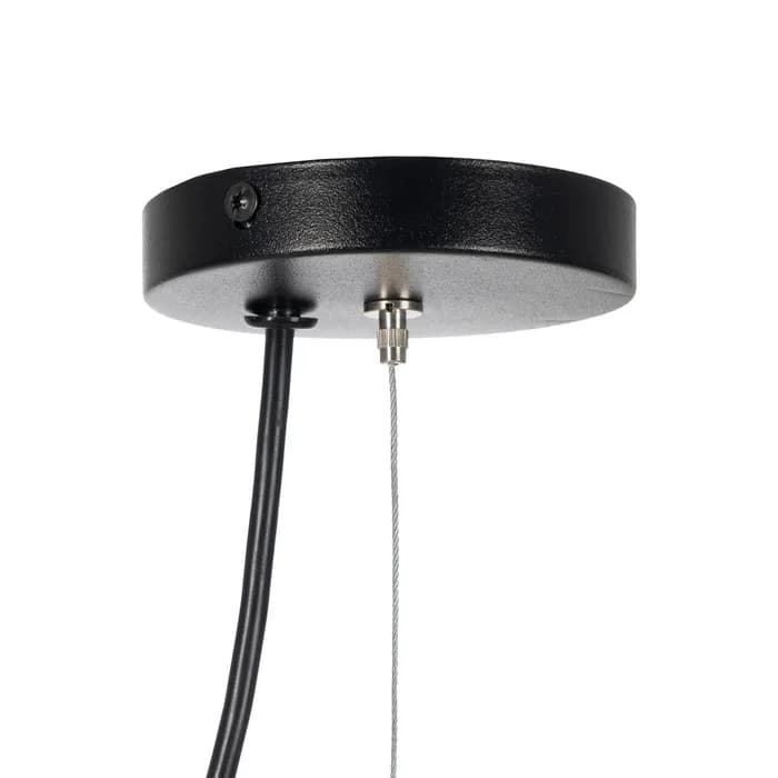 Lámpara techo beige papel-metal 55,50 x 55,50 x 30 cm - Imagen 7