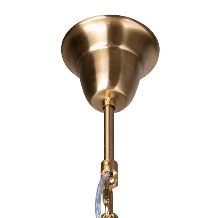 Lámpara techo oro-gris cristal 49,50 x 49,50 x 40 cm - Imagen 6