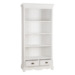 Librería salón blanco madera 90x38x184.50 cm - Imagen 2
