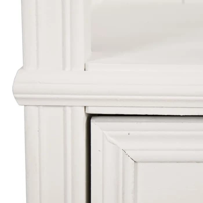 Librería salón blanco madera 90x38x184.50 cm - Imagen 3
