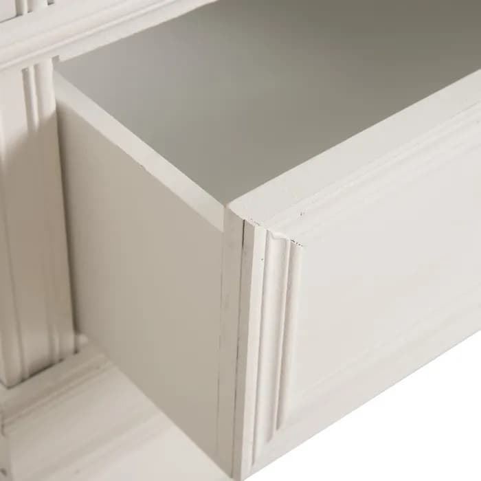 Librería salón blanco madera 90x38x184.50 cm - Imagen 5