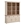 Librería salón crema-natural DM/madera 147x38.50x194 cm - Imagen 1