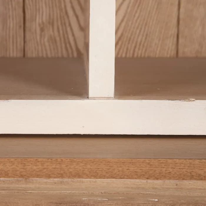Librería salón crema-natural DM/madera 147x38.50x194 cm - Imagen 5