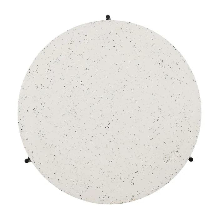 Mesa centro beige-negro magnesio 68 x 68 x 44 cm - Imagen 6