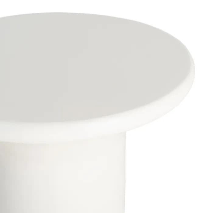 Mesa centro blanco DM salón 59 x 59 x 40 cm - Imagen 2