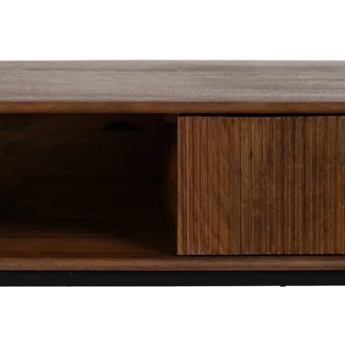 Mesa centro madera de mango salón 110 x 60 x 40 cm - Imagen 4