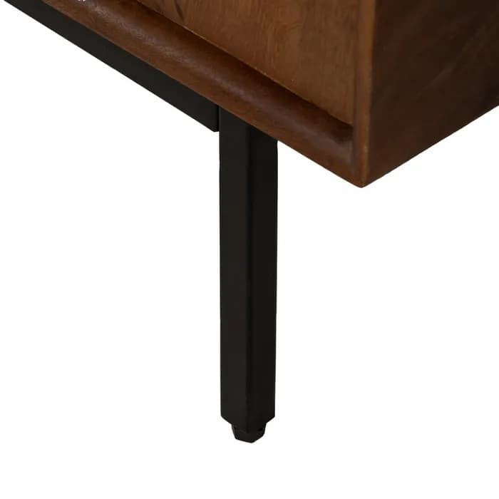 Mesa centro madera de mango salón 110 x 60 x 40 cm - Imagen 9