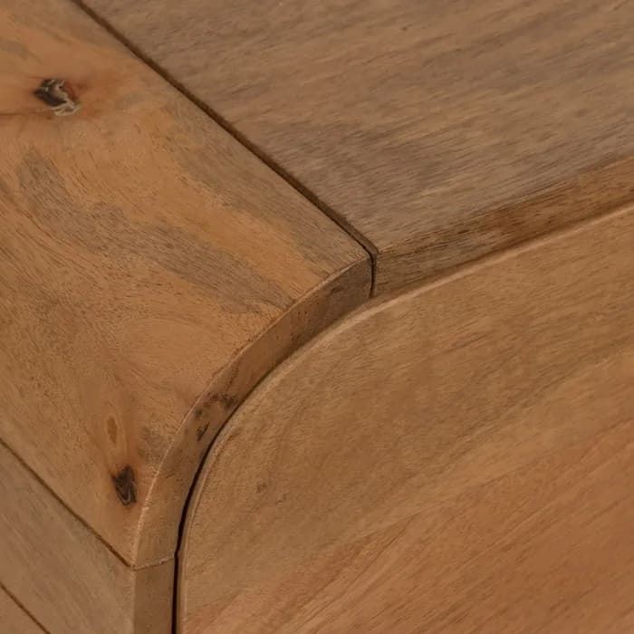 Mesa centro natural madera de mango 120 x 60 x 40 cm - Imagen 4