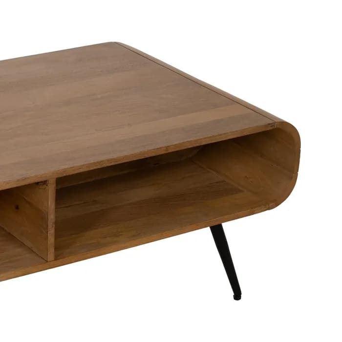 Mesa centro natural madera de mango 120 x 60 x 40 cm - Imagen 5