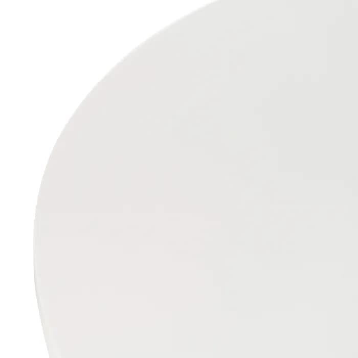 Mesa comedor blanco-natural DM-metal 120 x 120 x 76 cm - Imagen 2