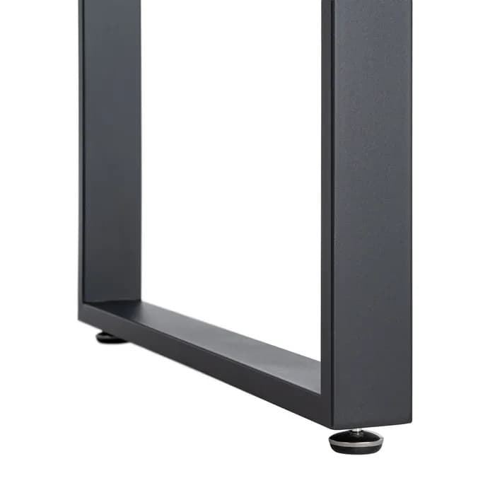 Mesa extensible natural DM-metal salón 120 x 80 x 76 cm - Imagen 8