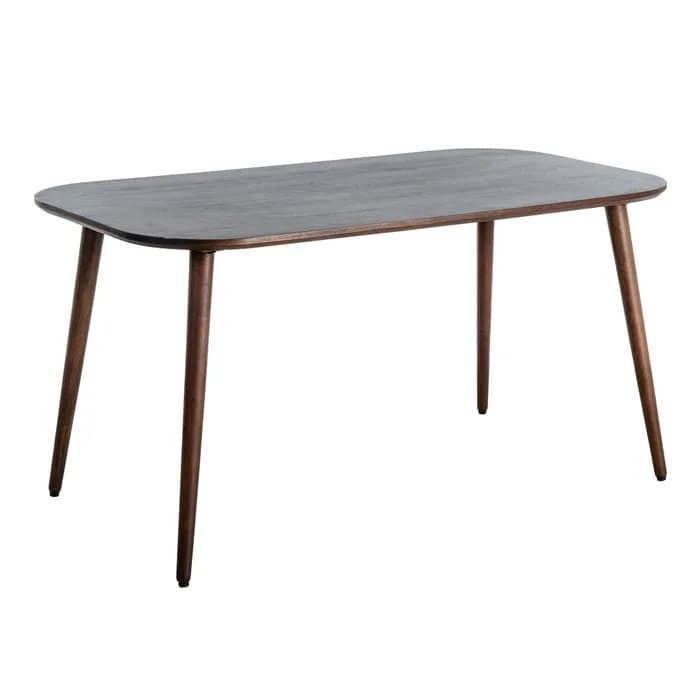 Mesa marrón oscuro madera de mango 145 x 80 x 75 cm - Imagen 1