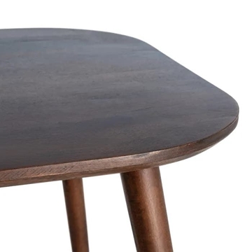 Mesa marrón oscuro madera de mango 145 x 80 x 75 cm - Imagen 2