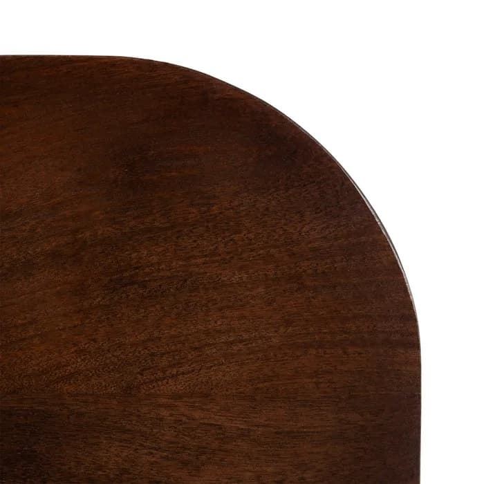 Mesa marrón oscuro madera de mango 80 x 80 x 75 cm - Imagen 5
