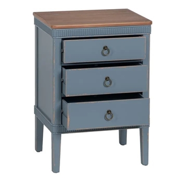 Mesita azul madera 50 x 38 x 72 cm - Imagen 2