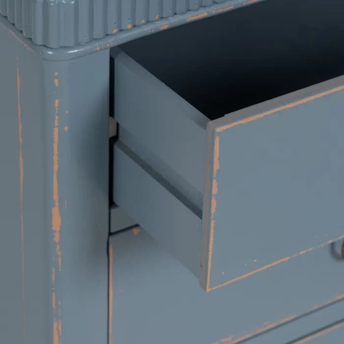 Mesita azul madera 50 x 38 x 72 cm - Imagen 6