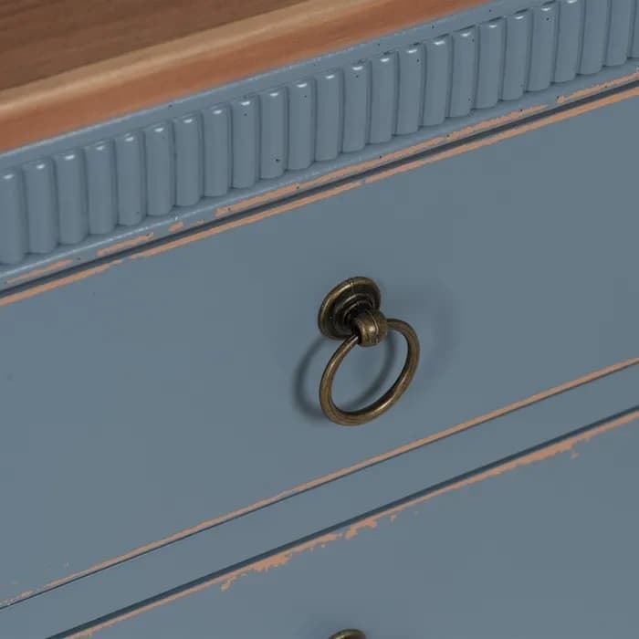 Mesita azul madera 50 x 38 x 72 cm - Imagen 7