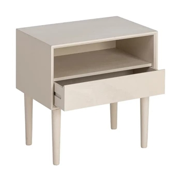 Mesita crema DM dormitorio 50 x 35 x 50 cm - Imagen 2