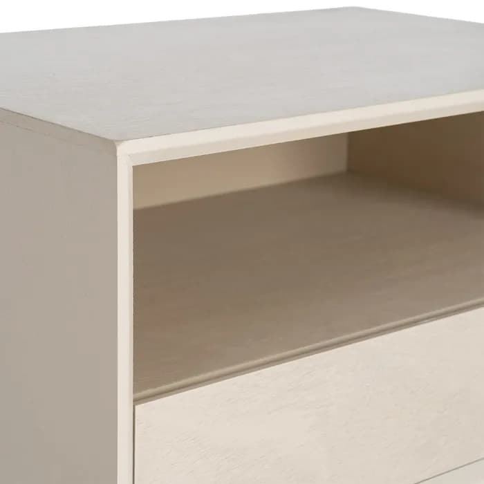 Mesita crema DM dormitorio 50 x 35 x 50 cm - Imagen 4