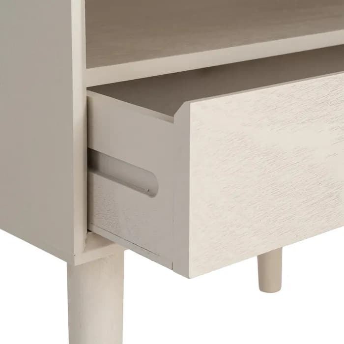 Mesita crema DM dormitorio 50 x 35 x 50 cm - Imagen 5