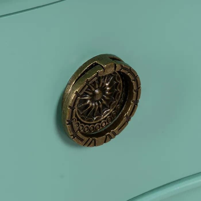 Mesita turquesa madera 80 x 38 x 65,50 cm - Imagen 5