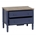 Mueble auxiliar azul madera 80x45x60 cm - Imagen 2