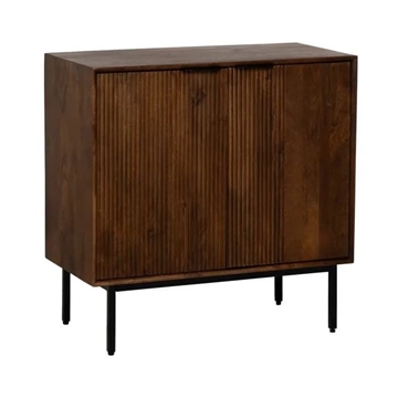 Mueble auxiliar madera de mango salón 80 x 40 x 80 cm - Imagen 1