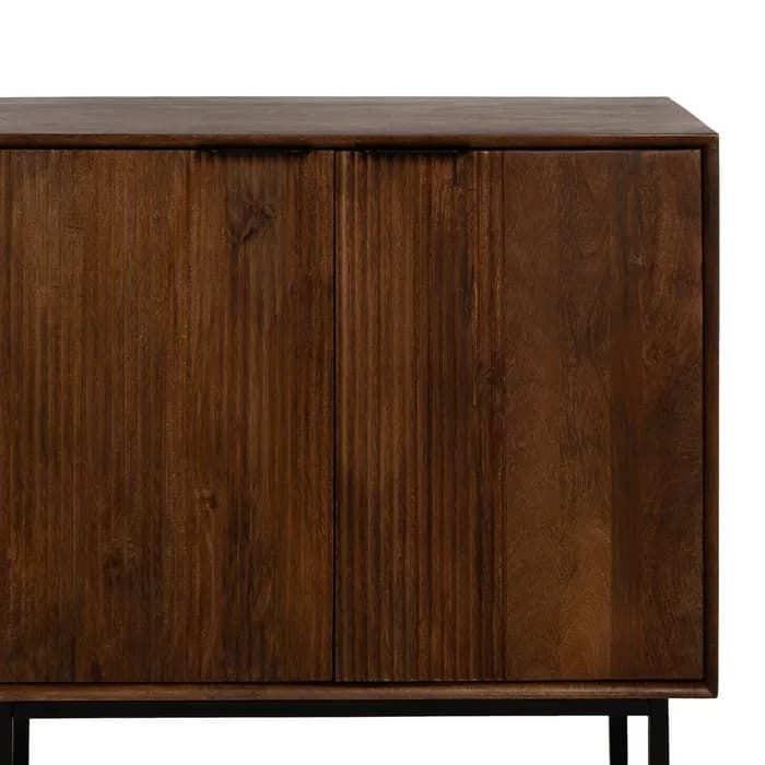 Mueble auxiliar madera de mango salón 80 x 40 x 80 cm - Imagen 4