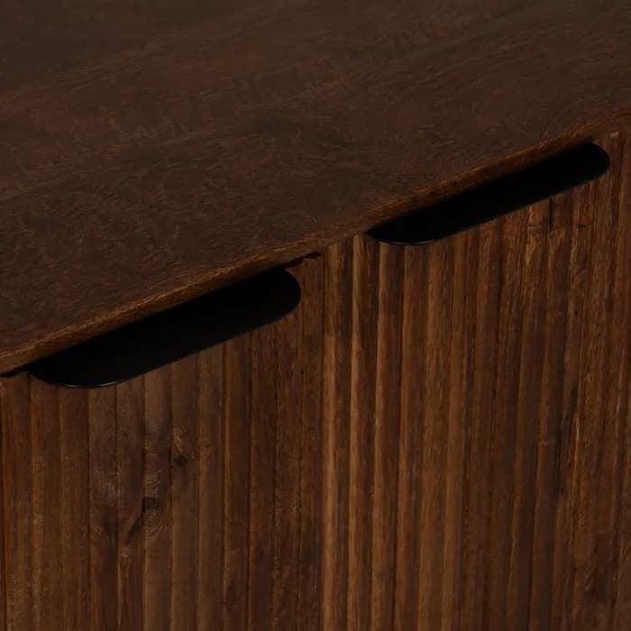 Mueble auxiliar madera de mango salón 80 x 40 x 80 cm - Imagen 6