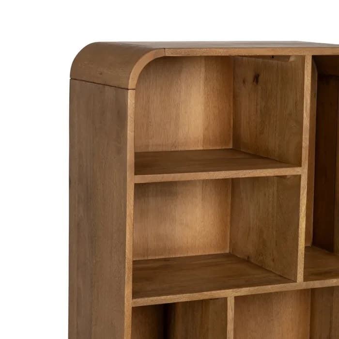 Mueble auxiliar natural madera de mango 60 x 30 x 160 cm - Imagen 3