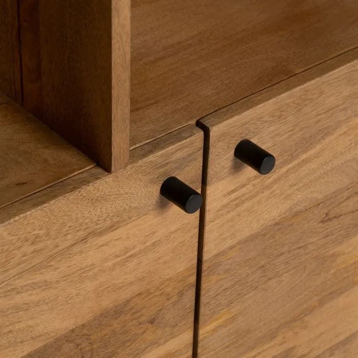 Mueble auxiliar natural madera de mango 60 x 30 x 160 cm - Imagen 6