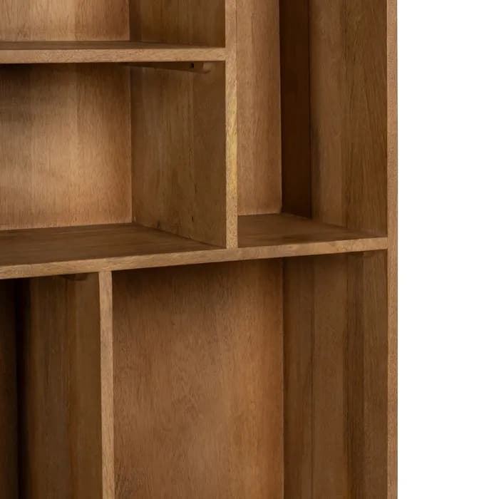 Mueble auxiliar natural madera de mango 60 x 30 x 160 cm - Imagen 7