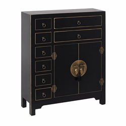 Mueble auxiliar negro 73 x 26 x 90 cm - Imagen 1