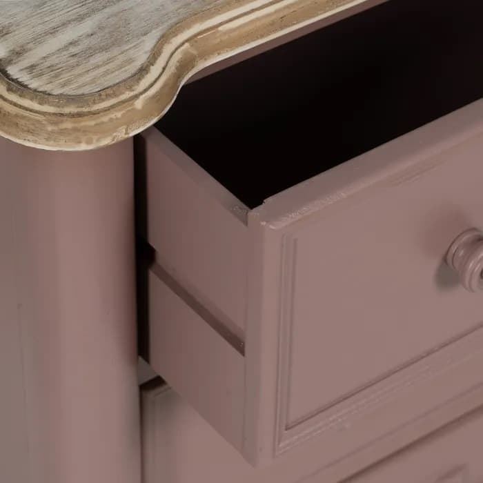 Mueble auxiliar teja madera 80x45x60 cm - Imagen 5