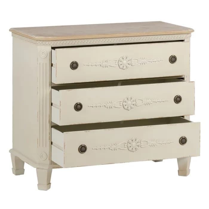 Mueble recibidor blanco natural-gris 92x46x81 cm - Imagen 2