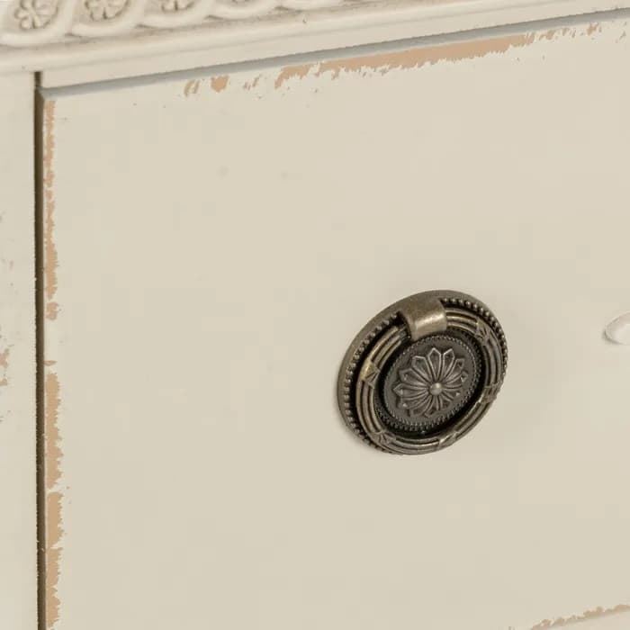 Mueble recibidor blanco natural-gris 92x46x81 cm - Imagen 4