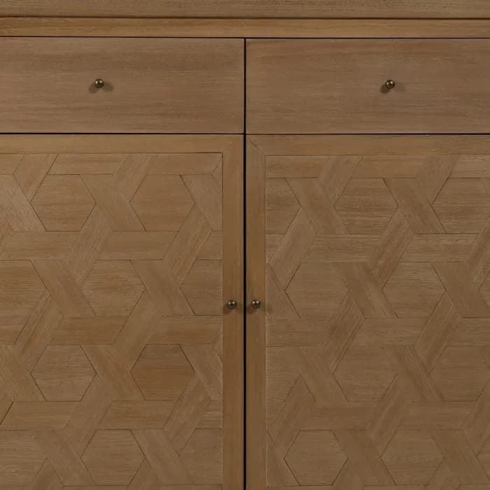 Mueble recibidor natural DM-madera 90 x 40 x 90 cm - Imagen 3