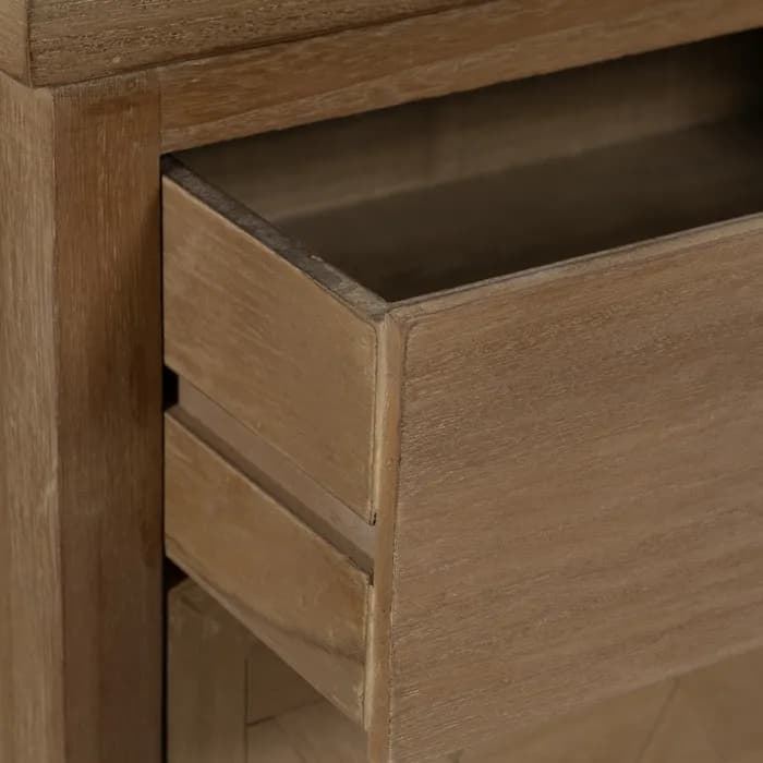 Mueble recibidor natural DM-madera 90 x 40 x 90 cm - Imagen 6