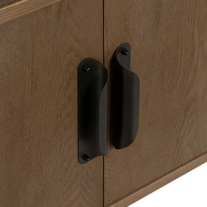 Mueble recibidor natural-negro 90 x 41 x 81 cm - Imagen 6