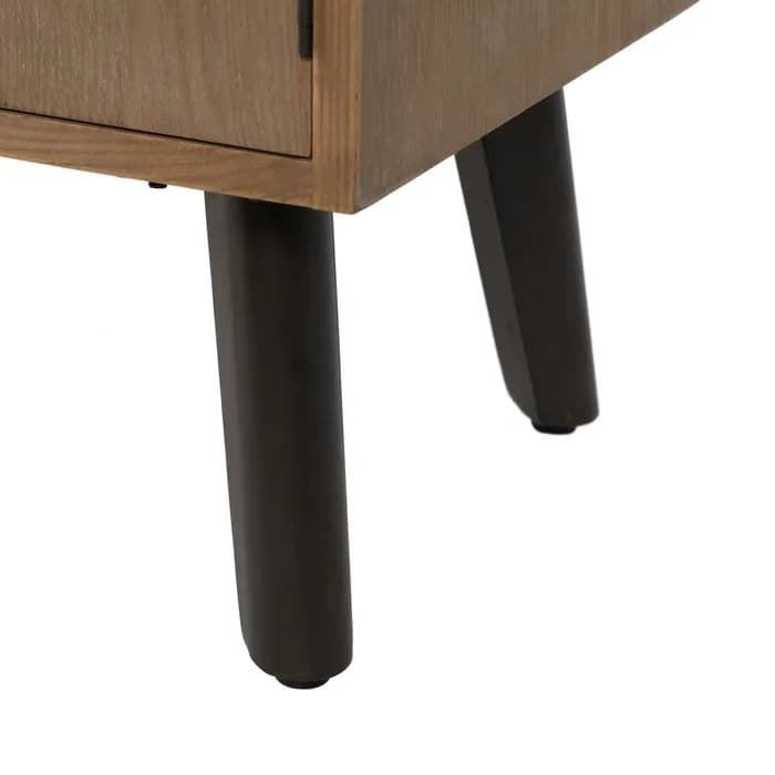 Mueble recibidor natural-negro 90 x 41 x 81 cm - Imagen 7