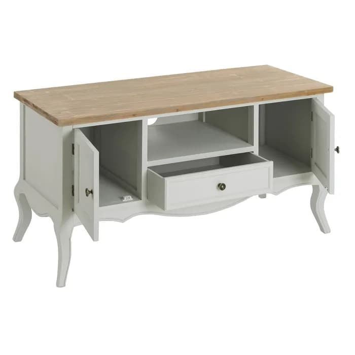 Mueble TV natural-gris 120x45x60 cm - Imagen 2
