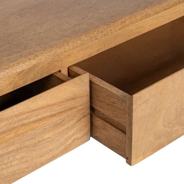 Mueble TV natural madera de mango 160 x 40 x 40 cm - Imagen 3